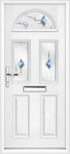 Lothian Blue Cavana chartwell green composite front door